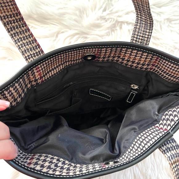 LAUREN RALPH LAUREN•plaid nylon tote bag EUC - Picture 6 of 8